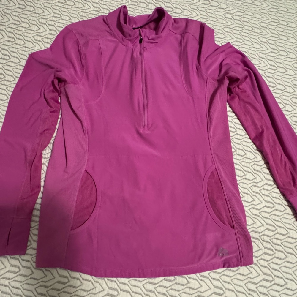 RBX Pink Long Sleeve 1/4 Zip Pullover